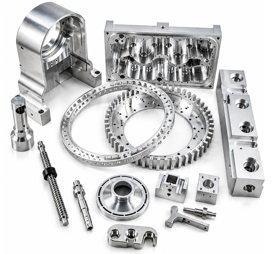 Precision machined metal parts